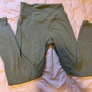 Victoria's Secret PINK Sage Green Crossover Leggings